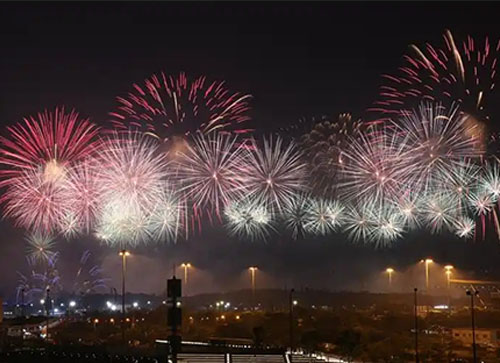 于田县焰火晚会